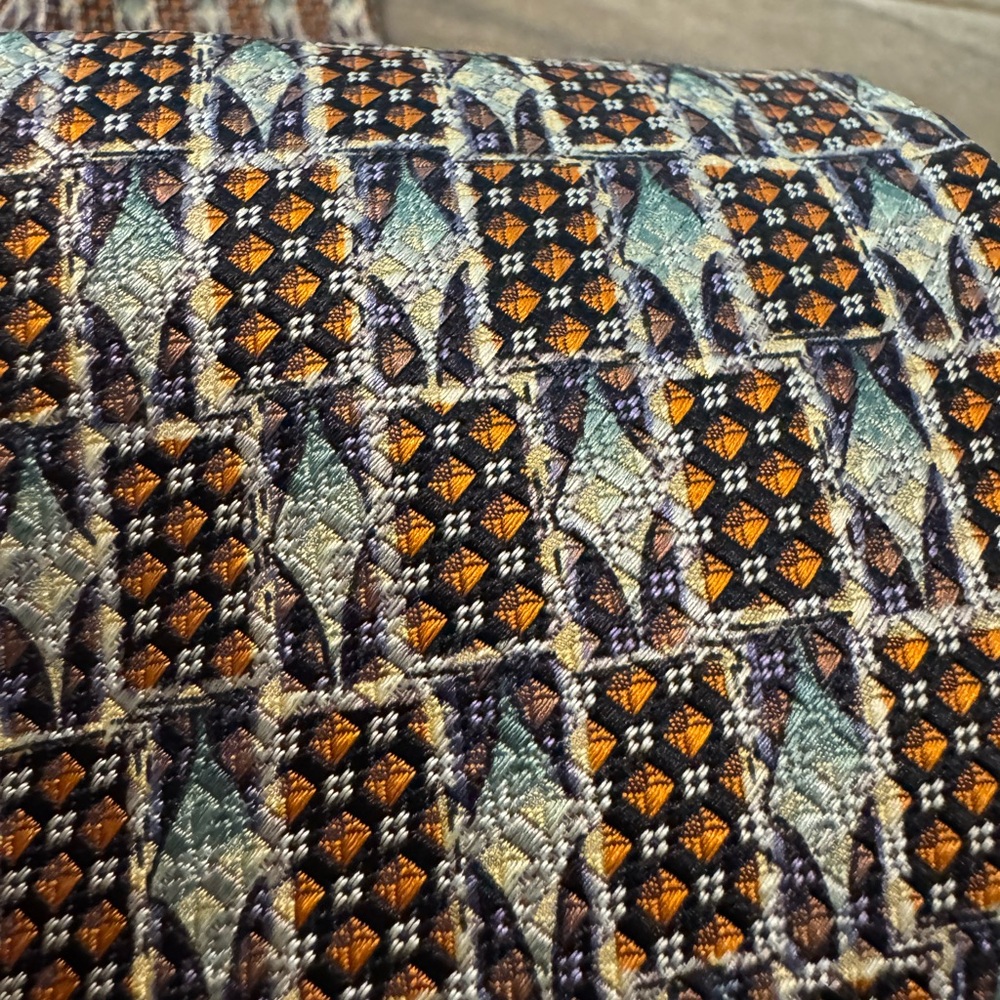 Vtg Robert Talbott Multicolor Patterned Tie, 100%… - image 4